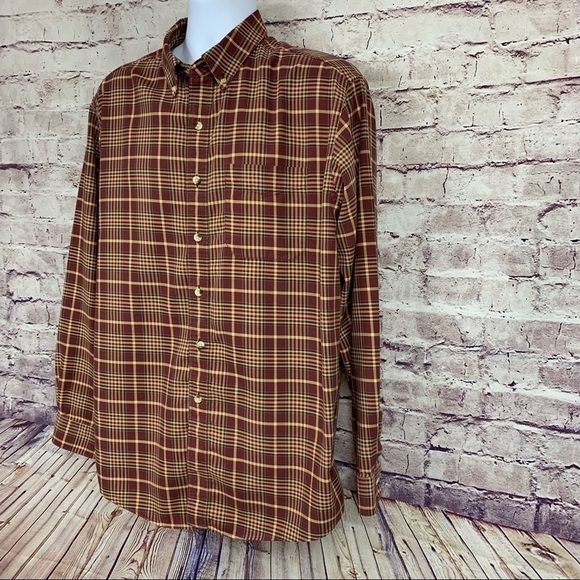 L.L. Bean Plaid Button Front Shirt - Picture 3 of 8